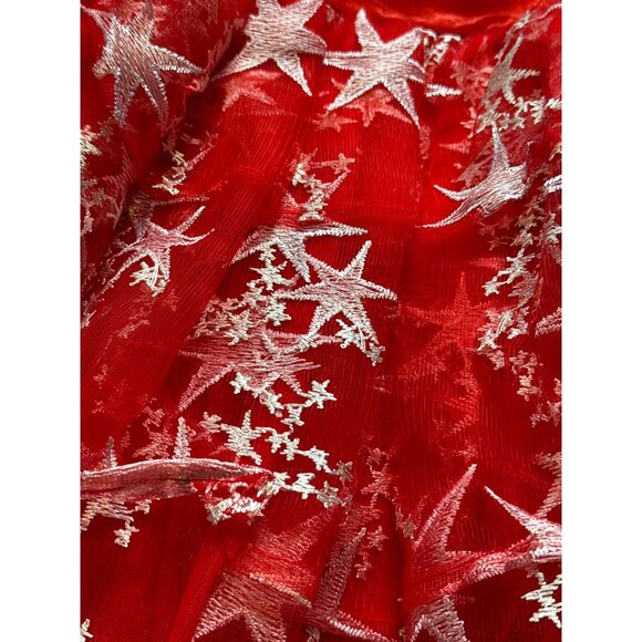 Oh Shana! Red Starry Tulle Dress With Bloomers 7/8 2 of 2 - Picture 5 of 11